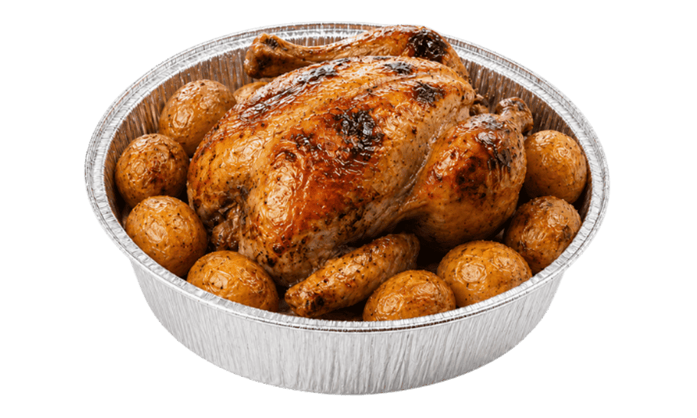 PROMO: Pollo asado entero con patatas (ración completa)